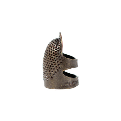 Clover Open Sided Metal Thimble - Small Folded