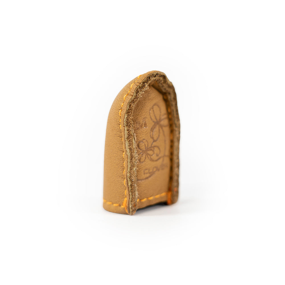 Clover Natural Fit Leather Thimble - Medium Folded