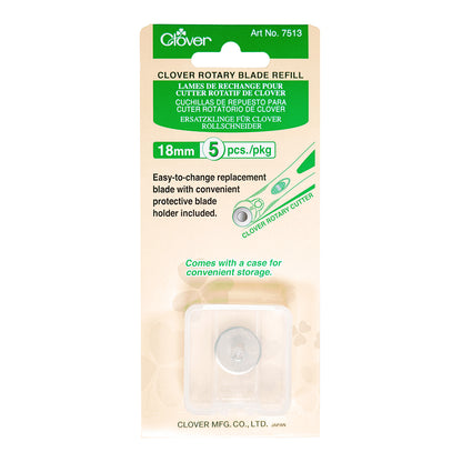 Clover Rotary Cutter Blade Refill - 18mm - 5 ct