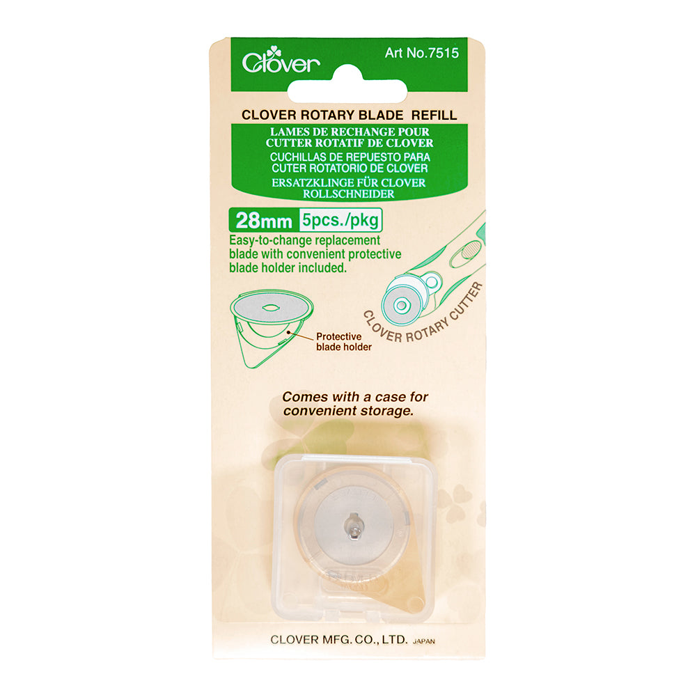 Clover Rotary Cutter Blade Refill - 28mm - 5 ct