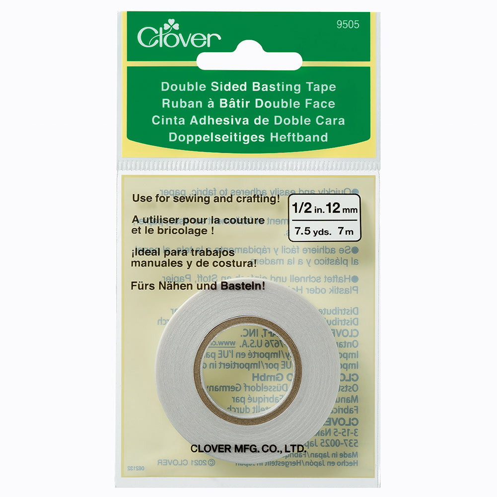Clover Double Sided Basting Tape - 0.5" x 7.5yd - Folded