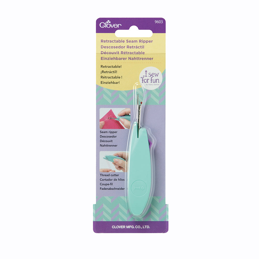 Clover I Sew for Fun Retractable Seam Ripper and Thread Cutter - Drape