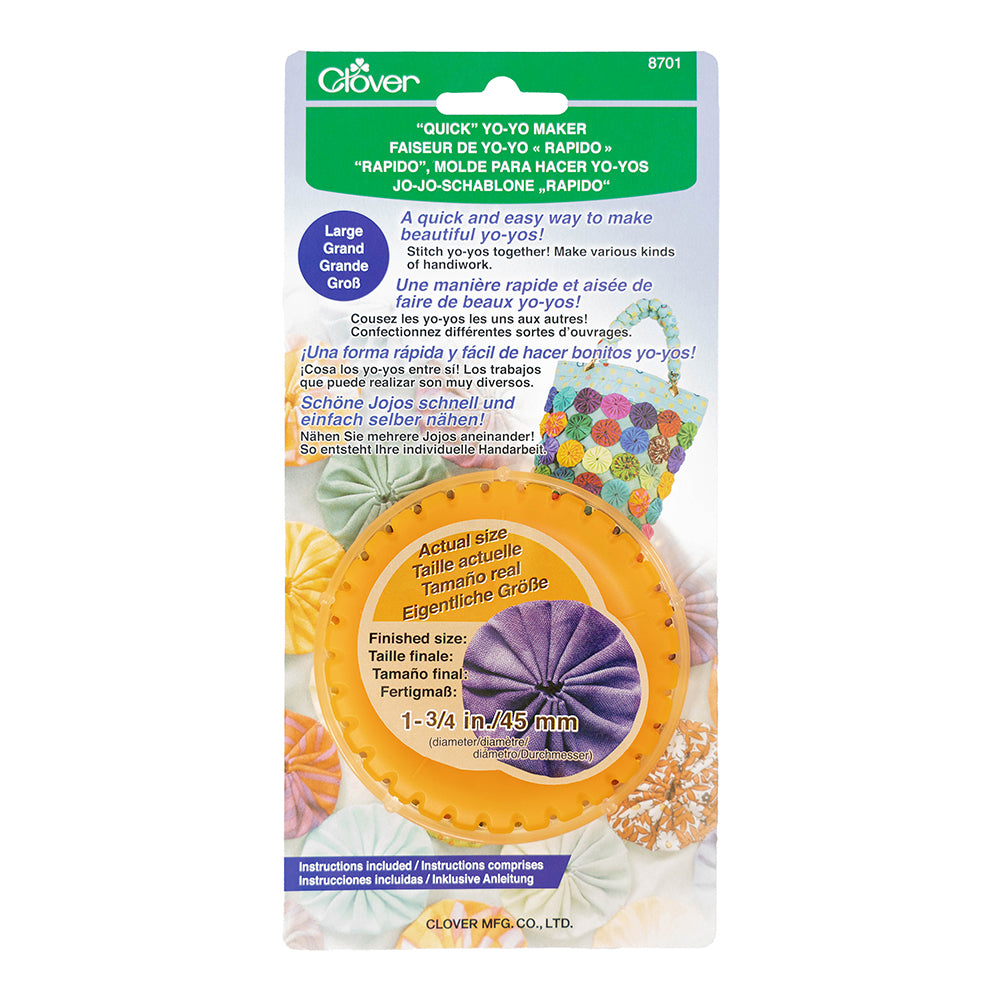 Clover Quick Yo-Yo Maker - Large 1.75"/45mm Folded