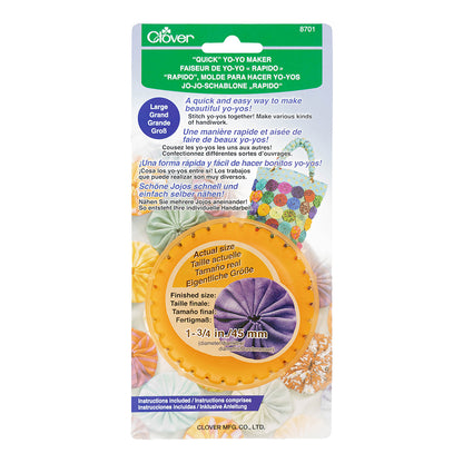 Clover Quick Yo-Yo Maker - Large 1.75"/45mm Folded