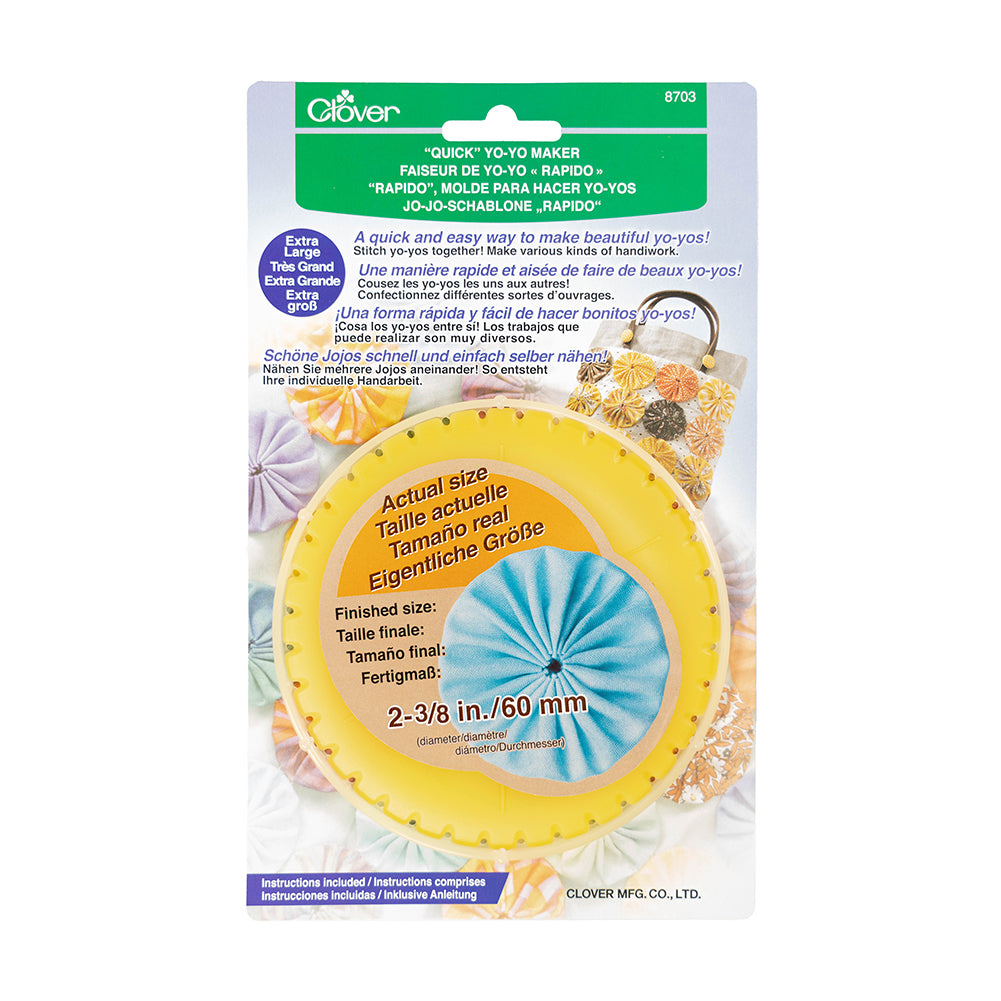 Clover Quick Yo-Yo Maker - Extra Large 2.375"/60mm - Folded