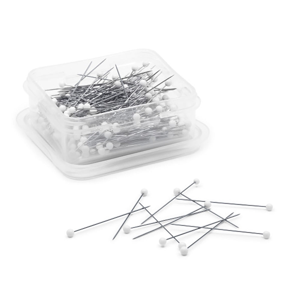 Dritz Extra-Fine Glass Head Pins - 1.375" White - 250 ct Folded