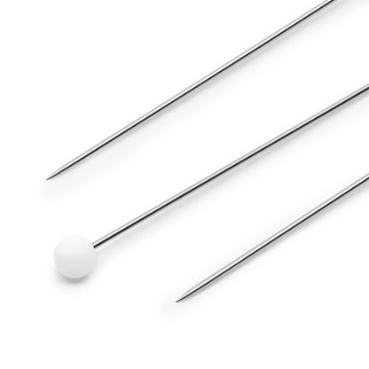 Dritz Extra-Fine Glass Head Pins - 1.375" White - 250 ct Detail