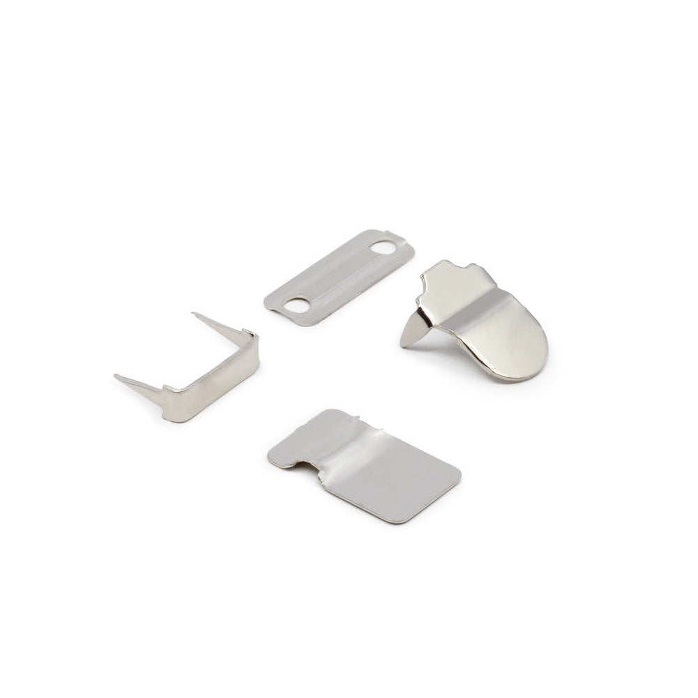 Dritz No-Sew Wide Hook & Eye Closures - Nickel - 4 Sets Detail