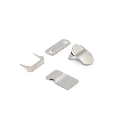 Dritz No-Sew Wide Hook & Eye Closures - Nickel - 4 Sets Detail