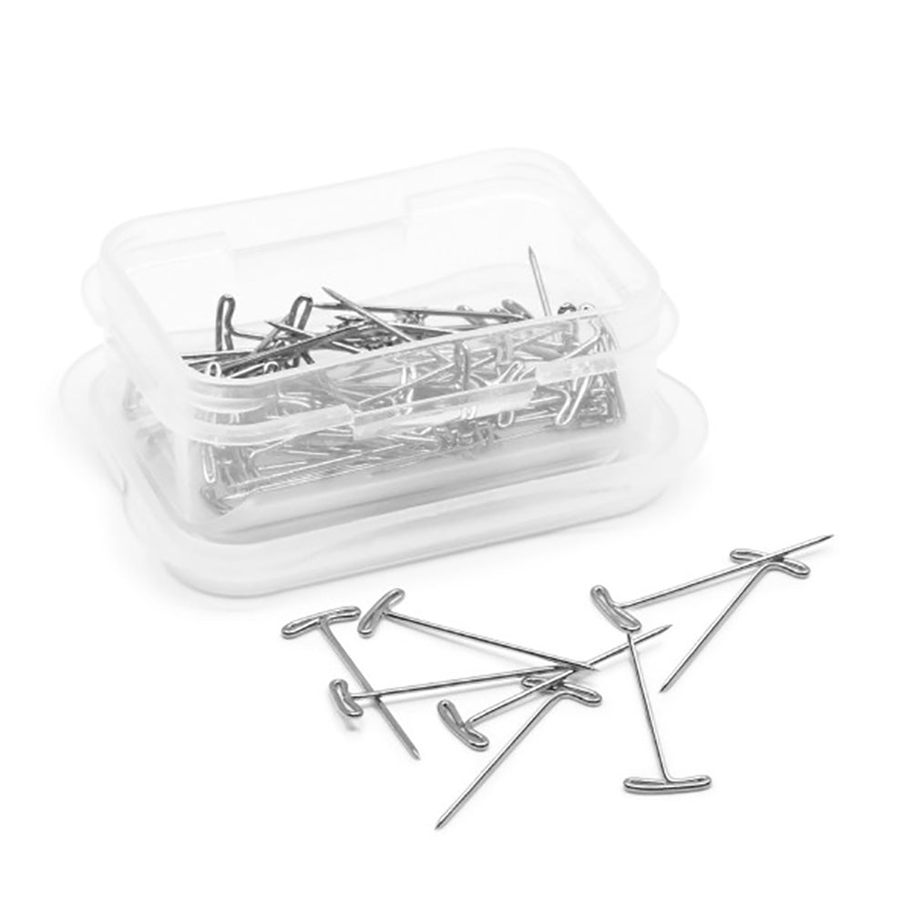 Dritz T-Pins - 1" Nickel - 75 ct Folded