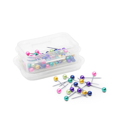 Dritz Petite Pearlized Pins - 3/4" Assorted Colors - 100 ct Folded