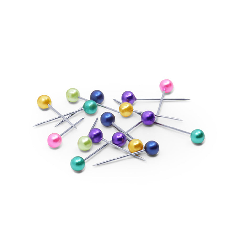 Dritz Petite Pearlized Pins - 3/4" Assorted Colors - 100 ct Full