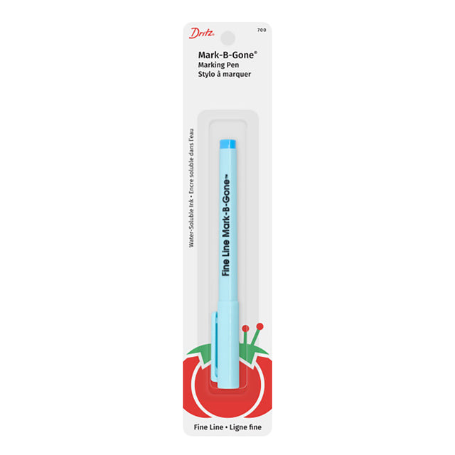 Dritz The Fine Line Water Erasable Marking Pen - Blue