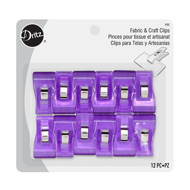 Dritz Fabric Clips - Purple - 12ct