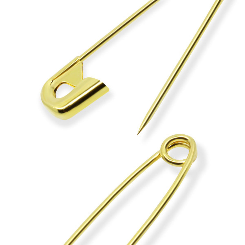 Dritz Quilter's Brass Basting Safety Pins - 2" Gilt - 20pc Detail