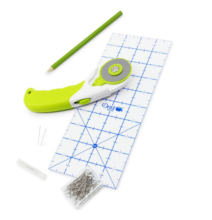 Dritz Easy Quilting Kit - Includes Project Book and Quilting Essentials for Beginners