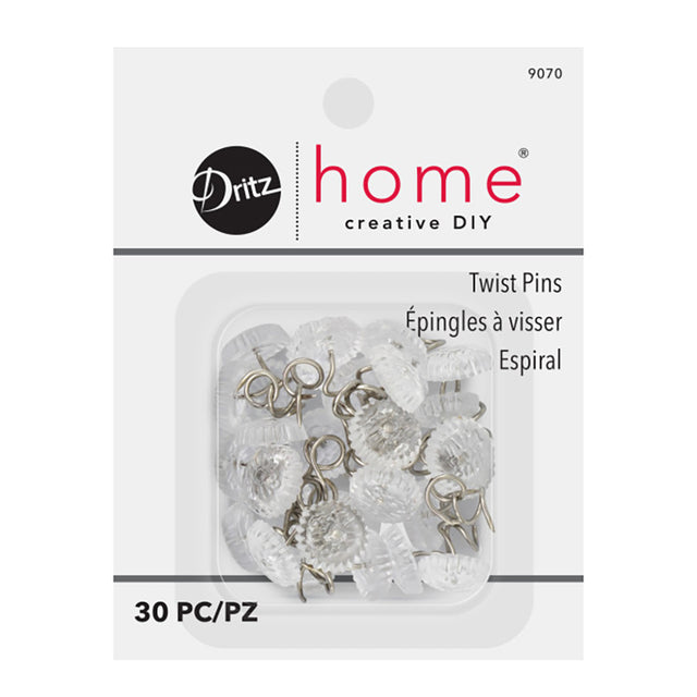 Dritz Home Twist Pins - Clear - 30 PC
