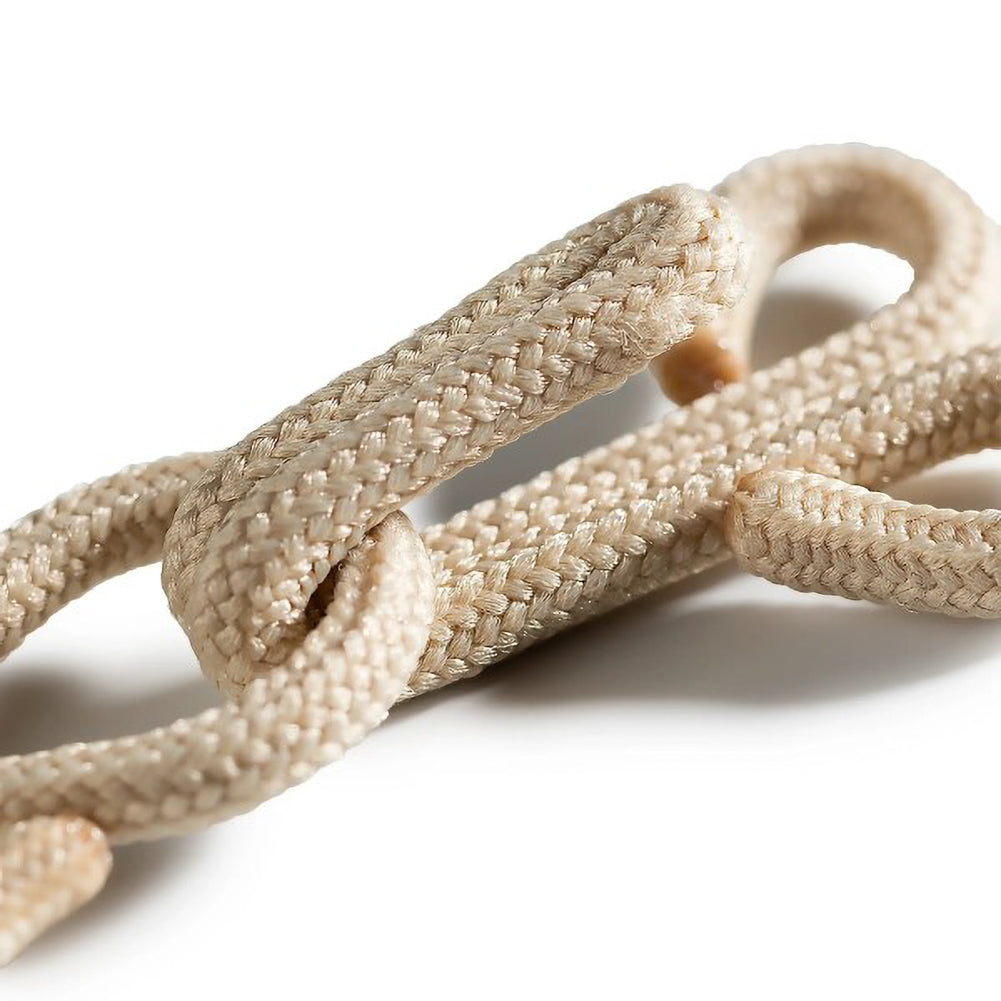 Prym Fur Hooks & Eyes - Light Beige Fabric Covered - 3 Sets - Detail