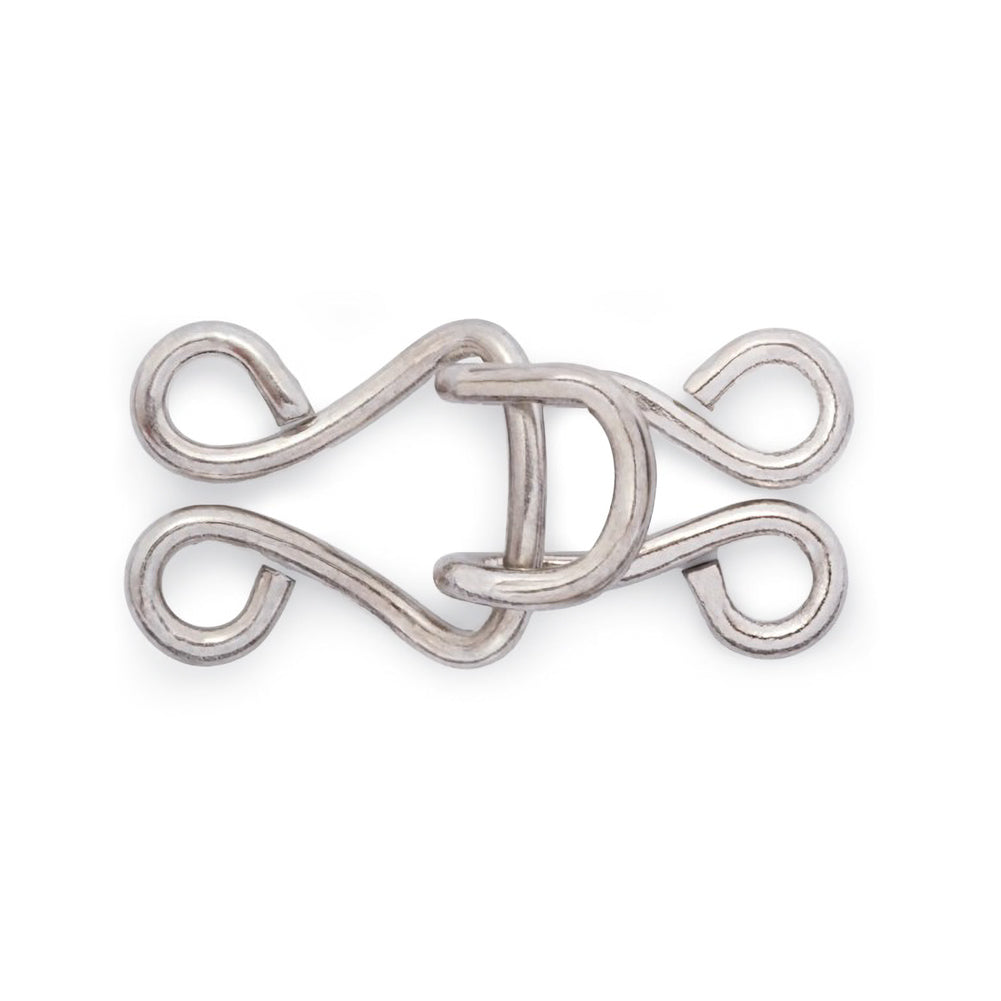 Prym Corset Hooks & Eyes - Silver Size 13 - 6 Sets Detail