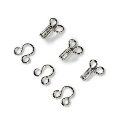 Prym Hooks & Eyes - Silver Size 1 - 12 Sets Folded