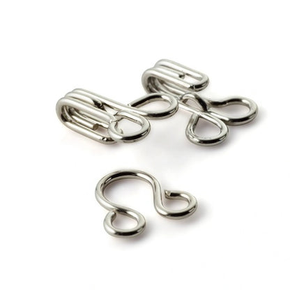 Prym Hooks & Eyes - Silver Size 3 - 12 Sets Detail