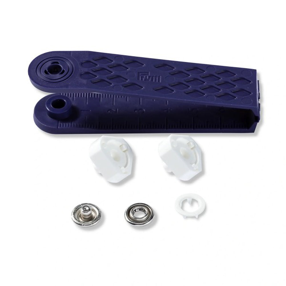Prym Jersey Press Fasteners and Tools - White 10mm - 10pc Detail