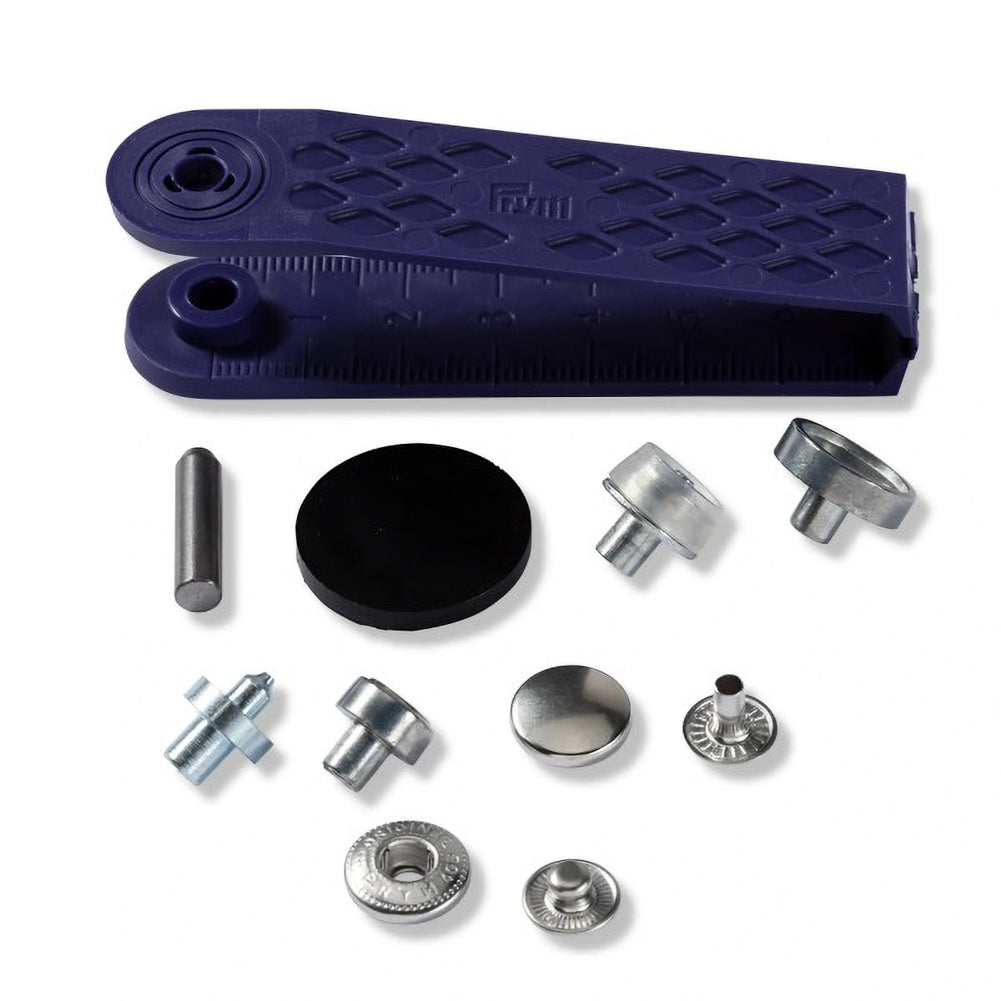 Prym Anorak Press Fasteners with Tools - Silver 12mm - 10pc Detail