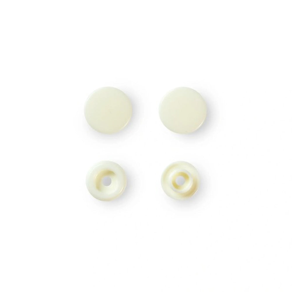 Prym Color Snaps - Pearl 12.4mm - 30pc Folded