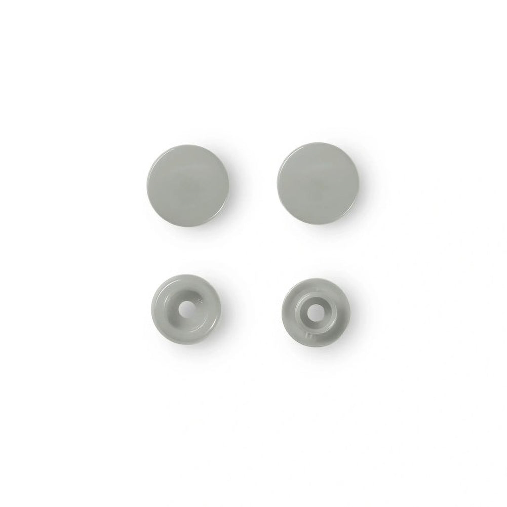 Prym Color Snaps - Gray 12.4mm - 30pc - Folded