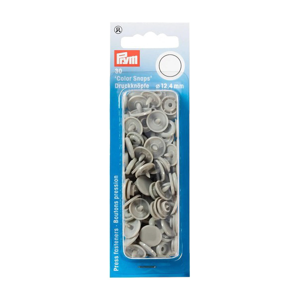 Prym Color Snaps - Gray 12.4mm - 30pc