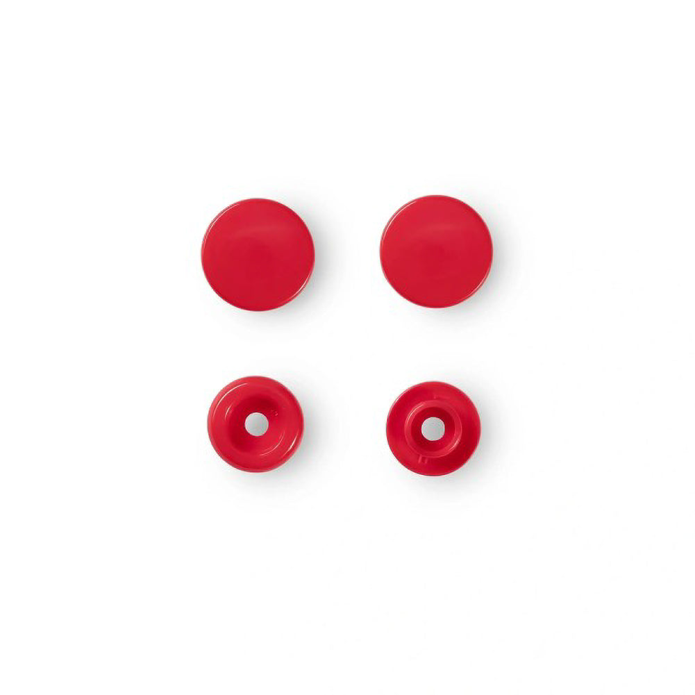 Prym Color Snaps - Red 12.4mm - 30pc Folded