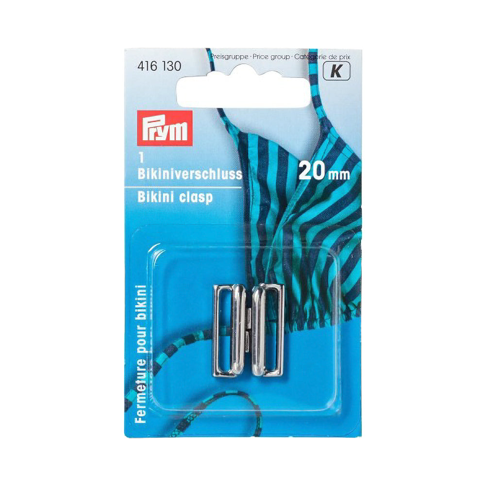 Prym Bikini and Belt Clasp - Silver Metal - 20mm