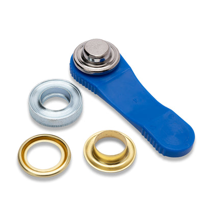 Prym Eyelets with Washers and Tools - Gold 14mm - 10pc Folded