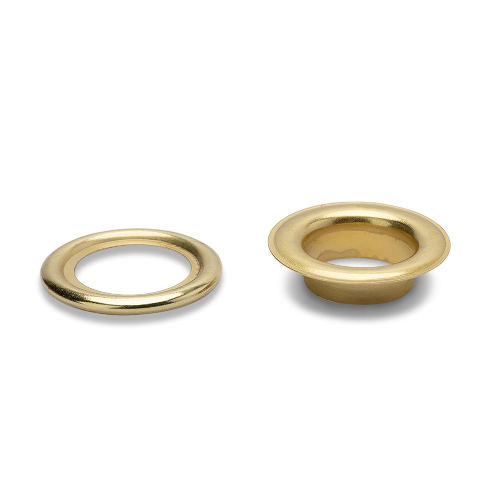 Prym Eyelets with Washers and Tools - Gold 14mm - 10pc Detail