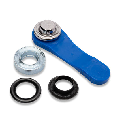 Prym Eyelets with Washers and Tools - Oxidized Black 14mm - 10pc Folded