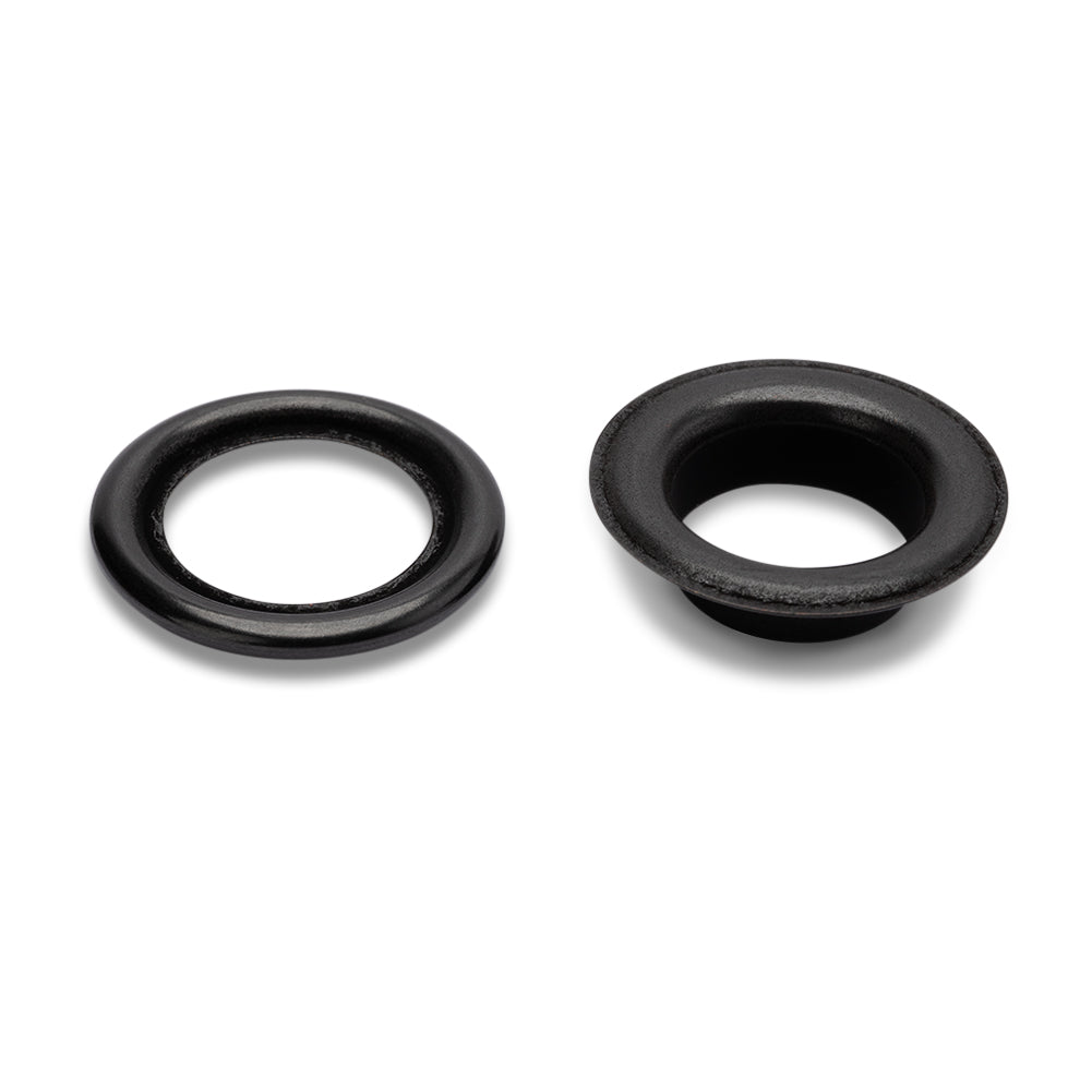 Prym Eyelets with Washers and Tools - Oxidized Black 14mm - 10pc Detail