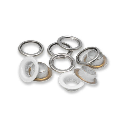 Prym Eyelets with Washers - White 11mm - 20pc