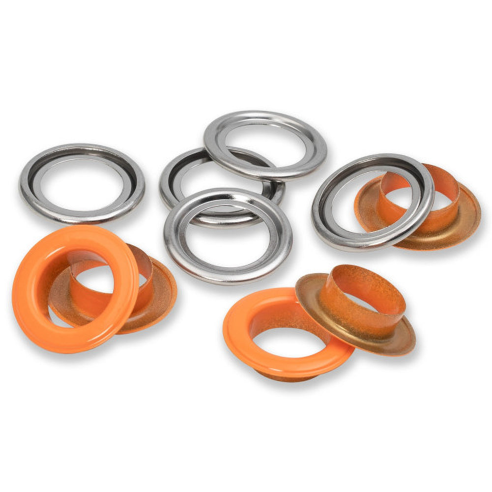 Prym Eyelets with Washers - Orange 14mm - 15pc - Folded