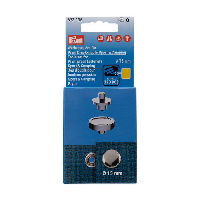 Prym VARIO Creative Tool Set for Sport Press Fasteners -15mm