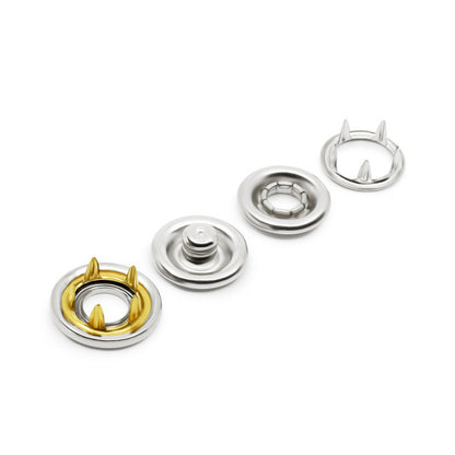 Dritz Decorative Snap Fasteners - 12mm Nickel - 12 sets
