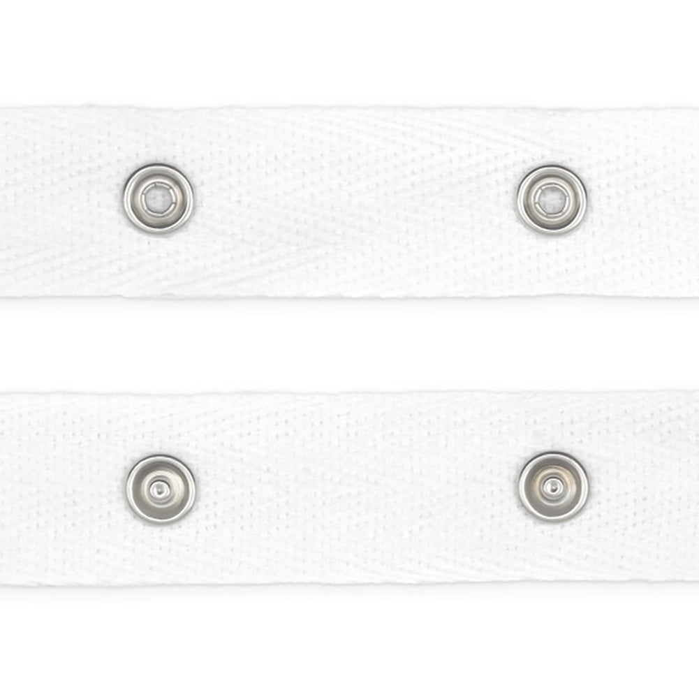 Dritz Snap Tape with Metal Snaps - White - 8yds - Detail