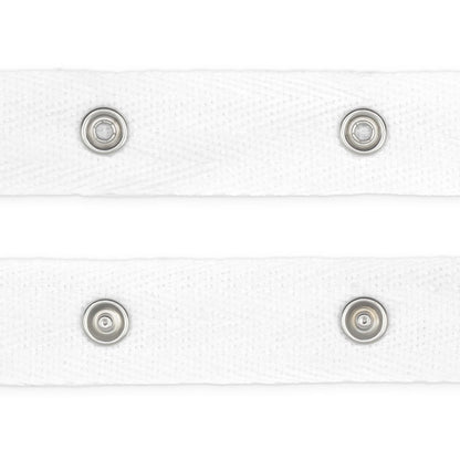 Dritz Snap Tape with Metal Snaps - White - 8yds