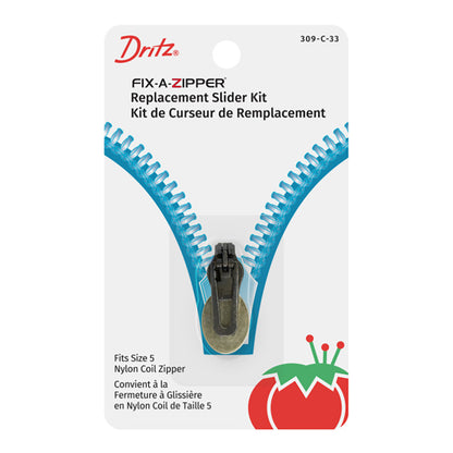 Dritz Fix-A-Zipper Replacement Slider Kit - Coil