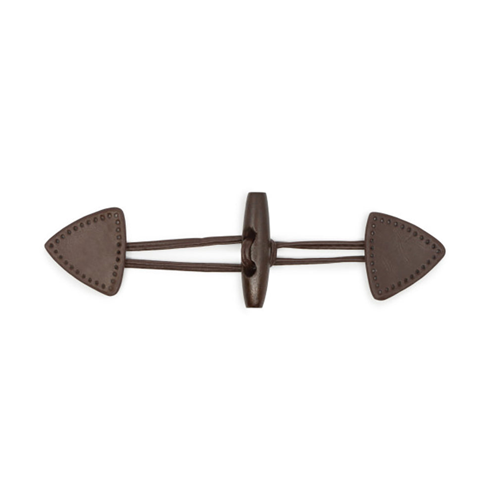 Dritz Sew-On Toggle - Brown Folded