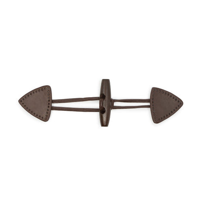 Dritz Sew-On Toggle - Brown Folded