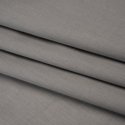 Polyester and Cotton Shirting - Heathered Gray - Deadstock Folded