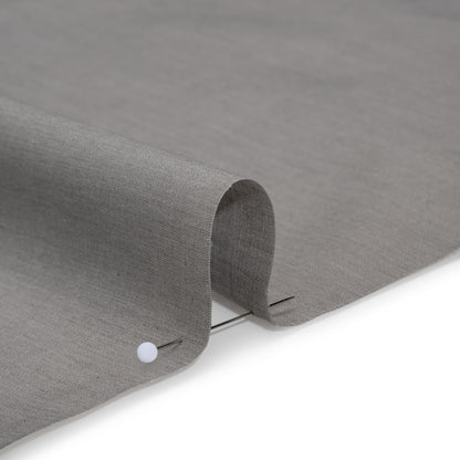 Polyester and Cotton Shirting - Heathered Gray - Deadstock Detail