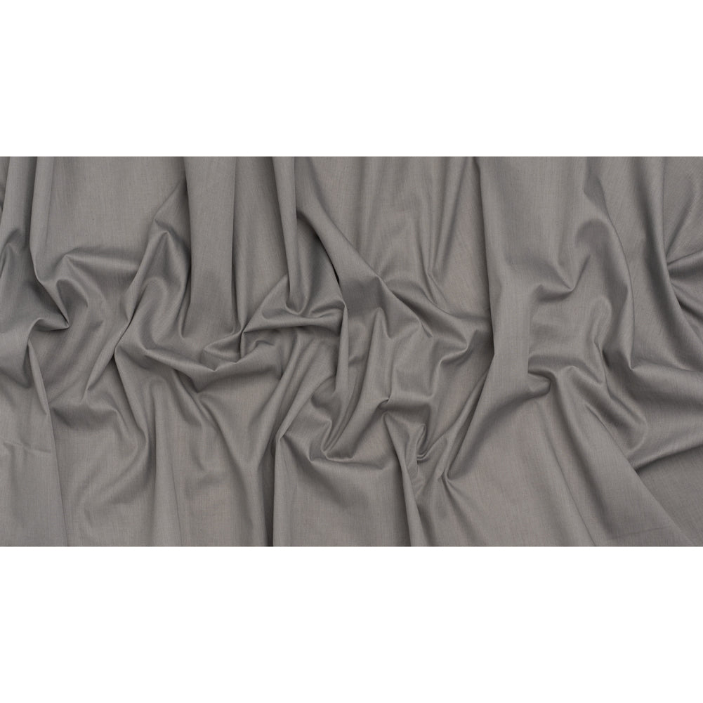 Polyester and Cotton Shirting - Heathered Gray - Deadstock - Full