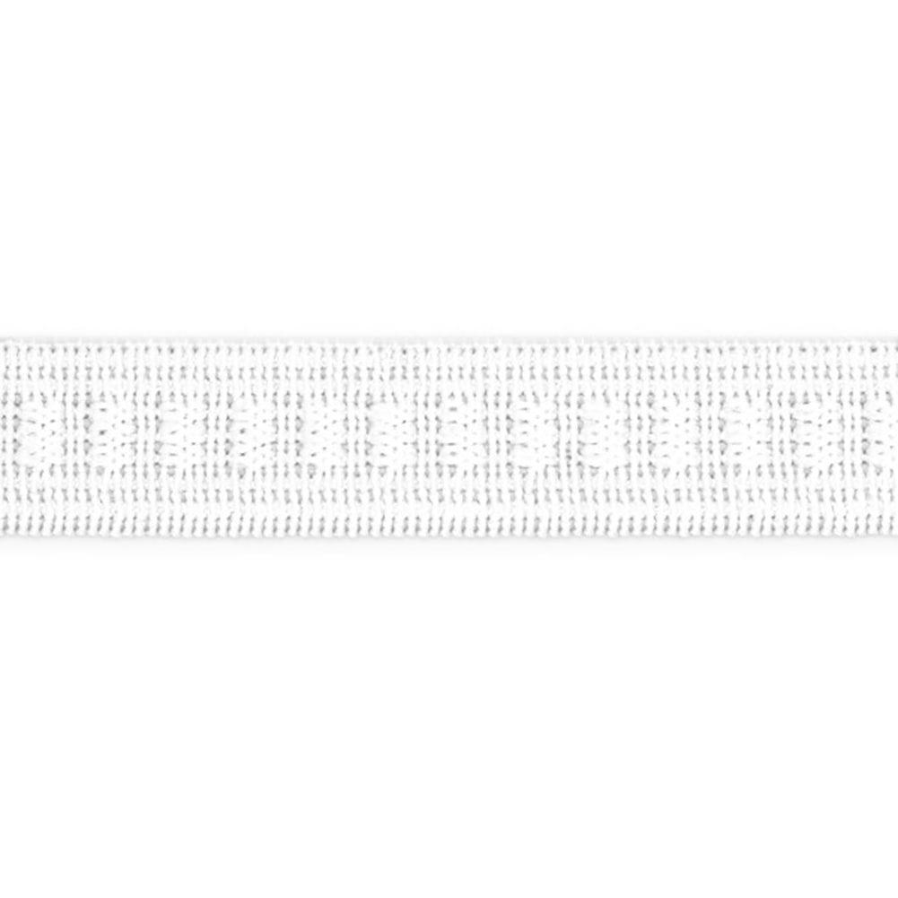 Dritz Ribbed Non-Roll Elastic - White - 0.5" x 30yds Detail