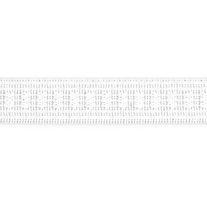 Dritz Ribbed Non-Roll Elastic - White - 0.5" x 30yds Detail